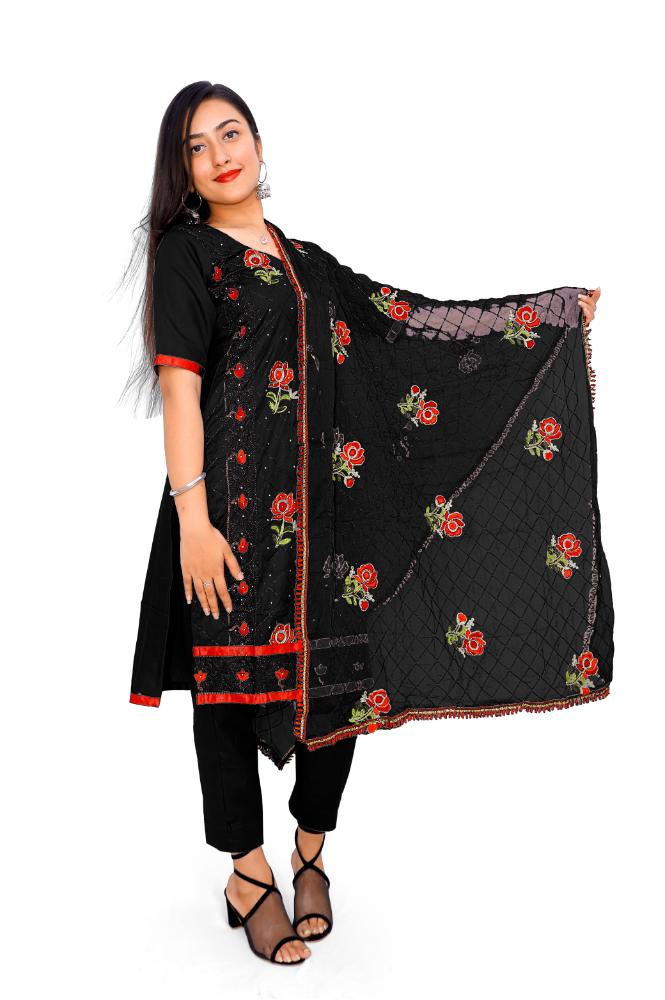 REET MAHAL UNSTITCHED COTTON SALWAR SUIT MATERIAL WITH DUPATTA