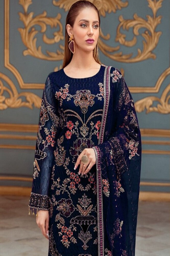 Georgette With Embroiered Pakistani Unstitched Salwar Suit