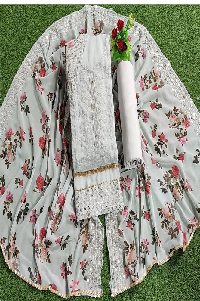 Salwar Suit Dress Materials Unstitched Georgette Suit