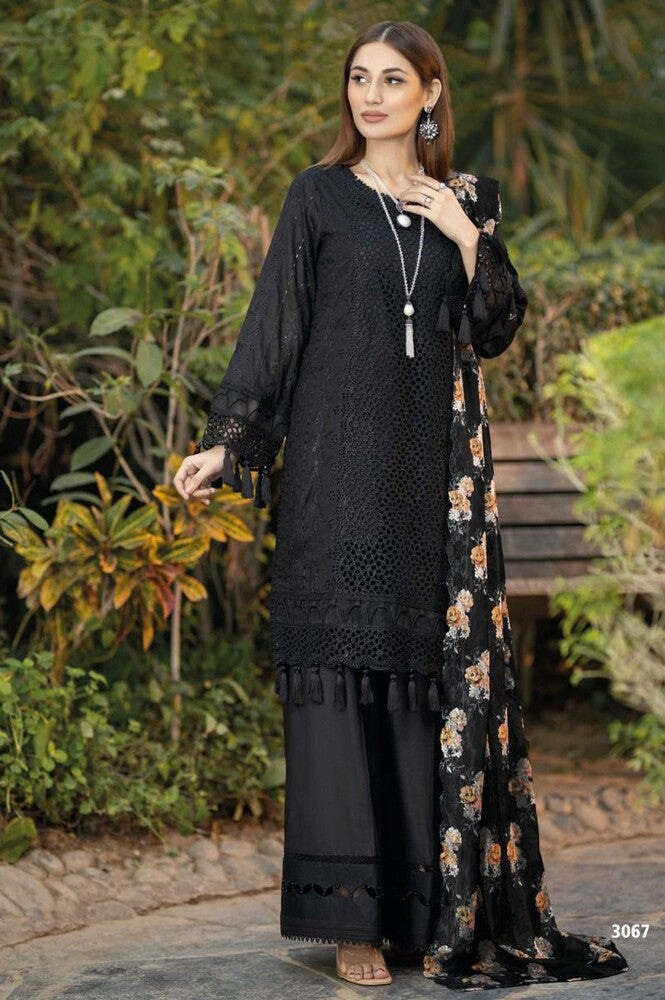 Adan Libas Chikankari Lucknowi Unstitched Suit