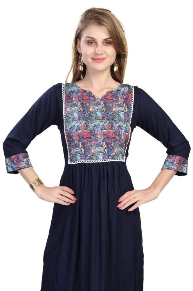 Readymade Digital Reyon Kashmiri Kurti