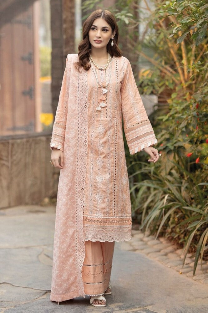 Adan Libas Chikankari Lucknowi Unstitched Suit