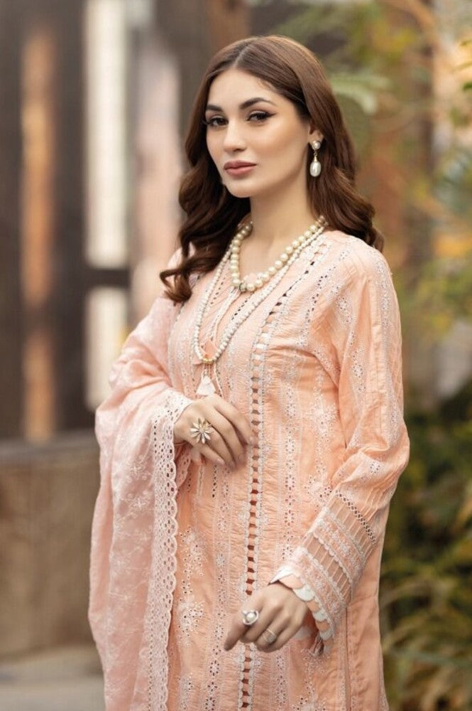 Adan Libas Chikankari Lucknowi Unstitched Suit