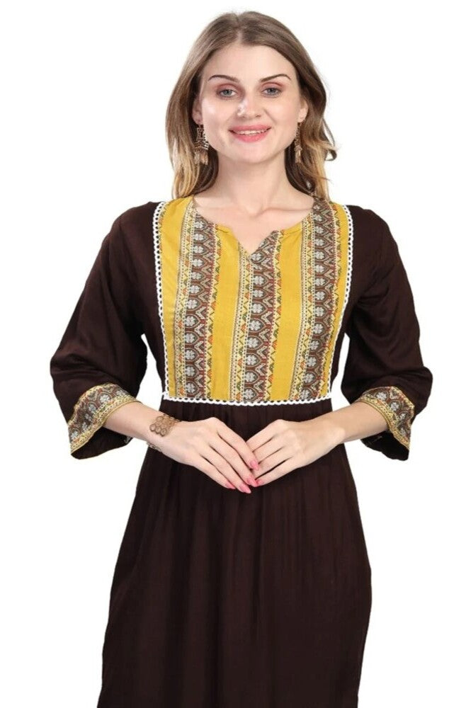 Readymade Digital Reyon Kashmiri Kurti