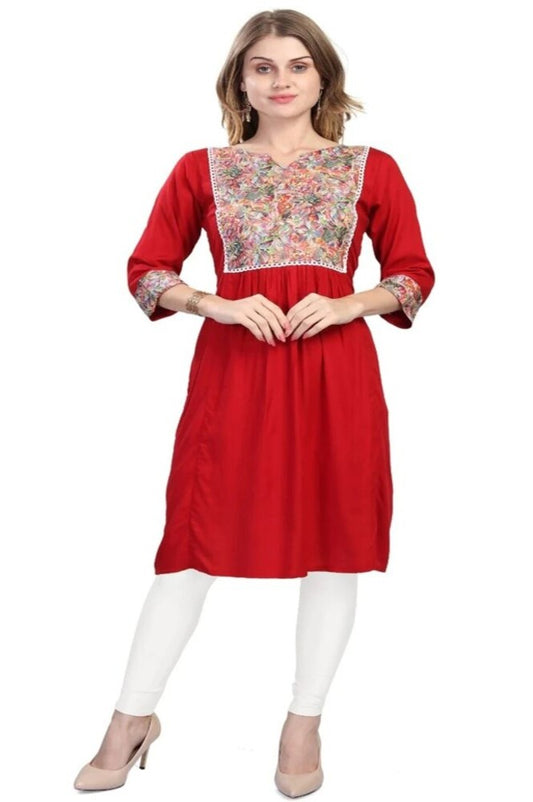 Readymade Digital Reyon Kashmiri Kurti