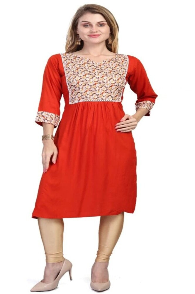 Readymade Digital Reyon Kashmiri Kurti