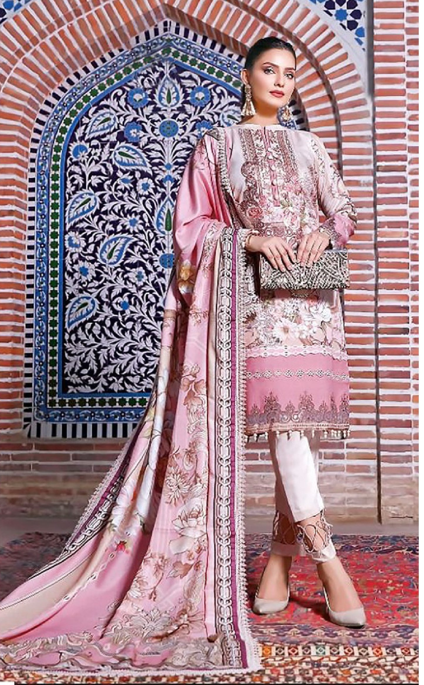 REET MAHAL DESIGNER PURE COTTON SALWAR SUIT MATERIAL PRINTED AND DUPATTA