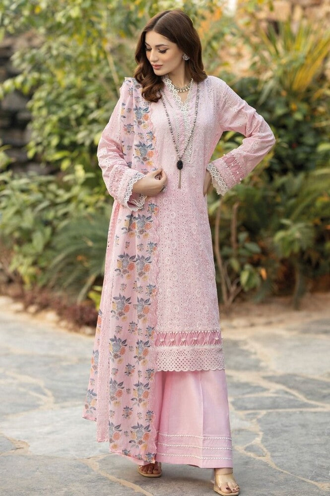 Adan Libas Chikankari Lucknowi Unstitched Suit