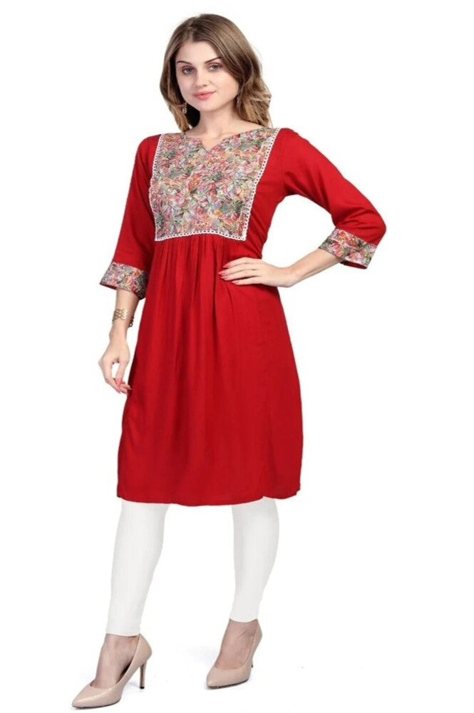 Readymade Digital Reyon Kashmiri Kurti