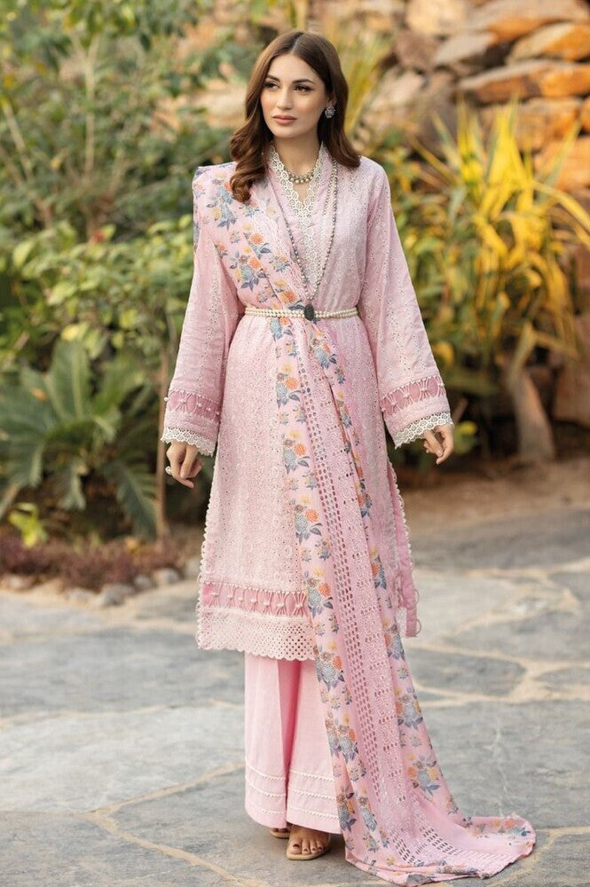 Adan Libas Chikankari Lucknowi Unstitched Suit