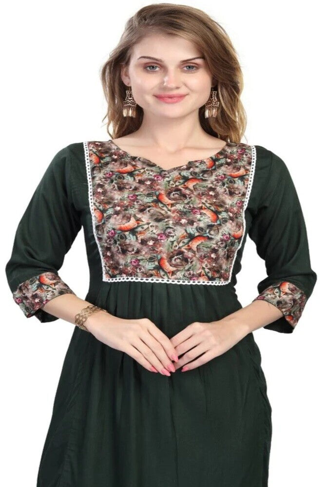 Readymade Digital Reyon Kashmiri Kurti