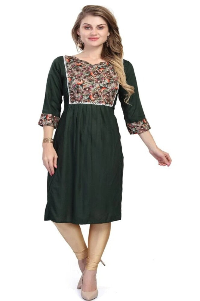 Readymade Digital Reyon Kashmiri Kurti