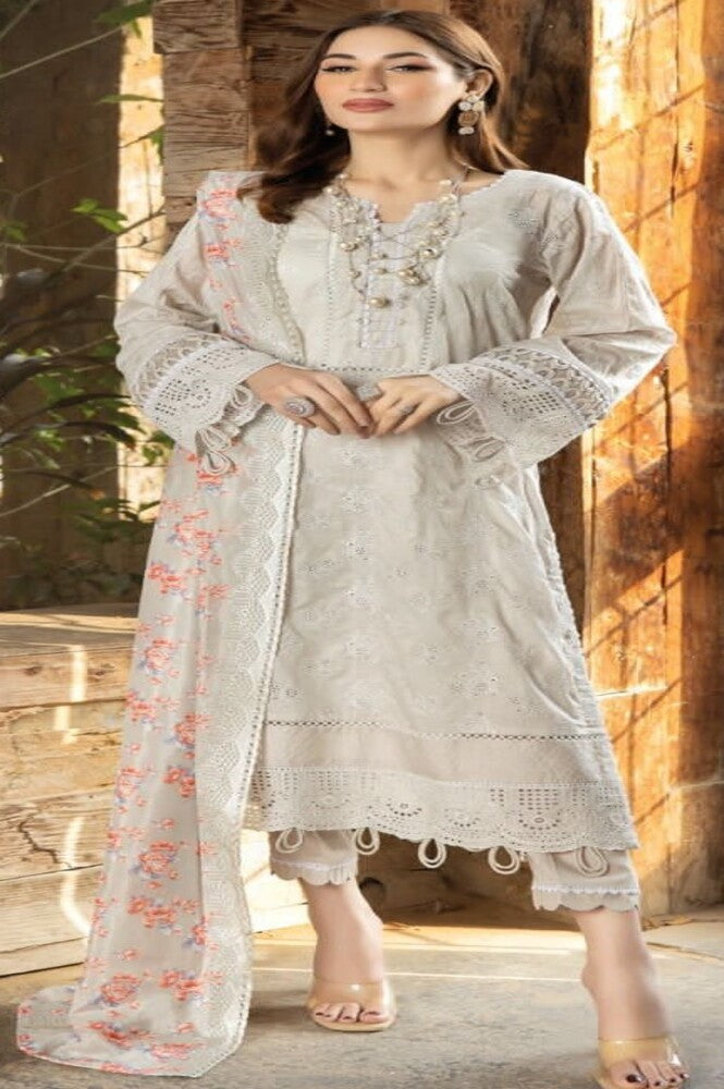 REET MAHAL UNSTITCHED PAKISTANI COTTON SALWAR SUIT MATERIAL