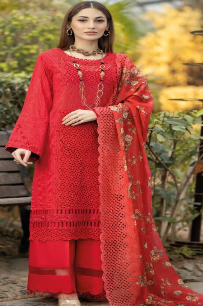 REET MAHAL UNSTITCHED PAKISTANI COTTON SALWAR SUIT MATERIAL