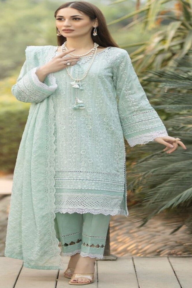 REET MAHAL UNSTITCHED PAKISTANI COTTON SALWAR SUIT MATERIAL