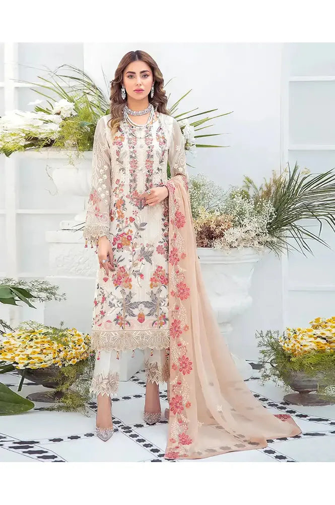 REET MAHAL ELEGANT DESIGNER PAKISTANI SUIT SALWAR MATERIAL WITH DUPATTA