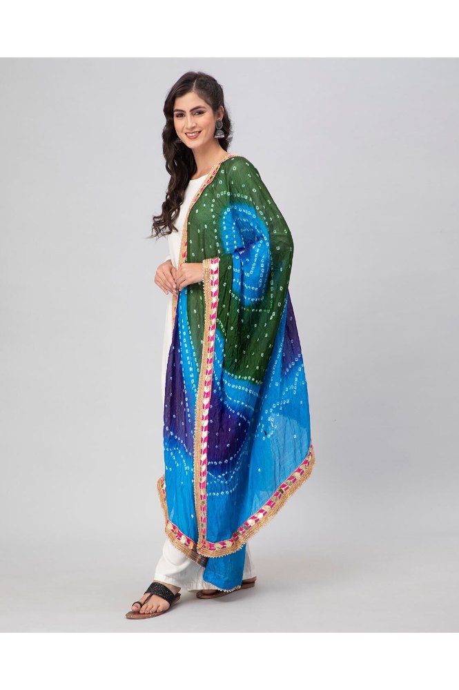 REET MAHAL ART SILK WOMEN BANDHANI DUPATTA