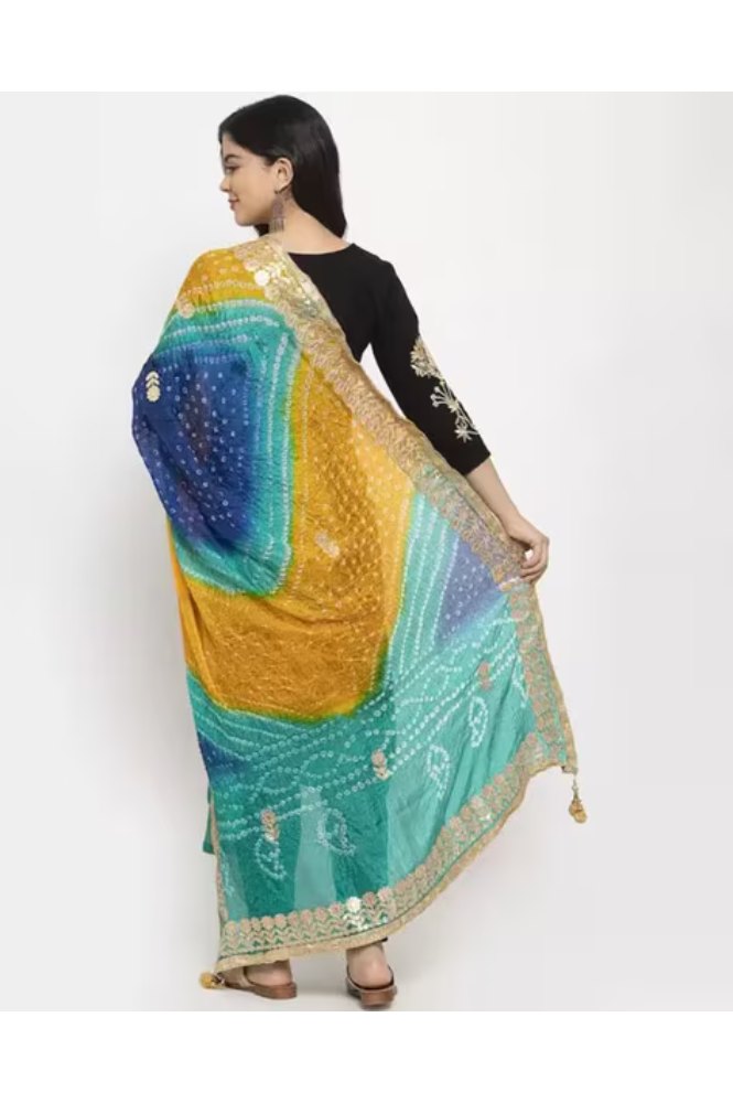 REET MAHAL ART SILK WOMEN BANDHANI DUPATTA