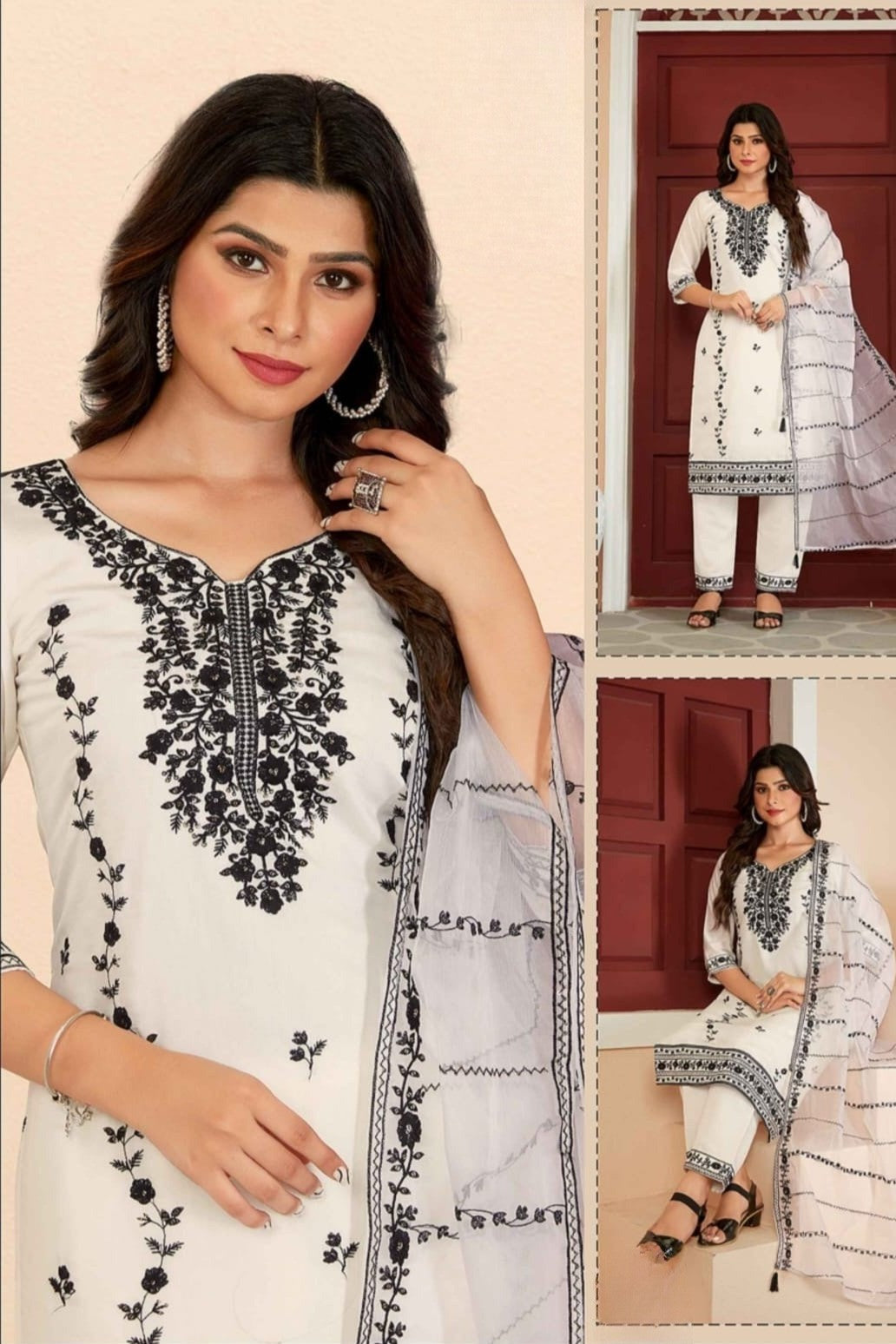 REET MAHAL KURTA PANT WITH DUPATTA SET