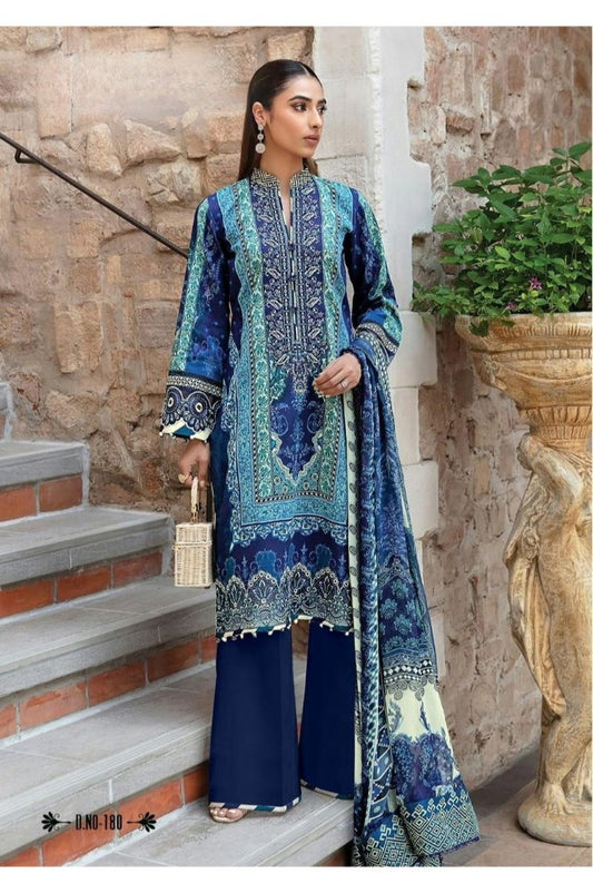 REET MAHAL CASUAL PRINTED COTTON SUIT SET MATERIAL WITH PRINTED DUPATTA