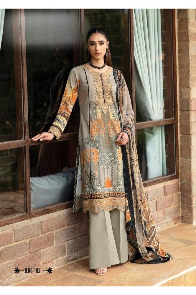 REET MAHAL CASUAL PRINTED COTTON SUIT SET MATERIAL WITH PRINTED DUPATTA