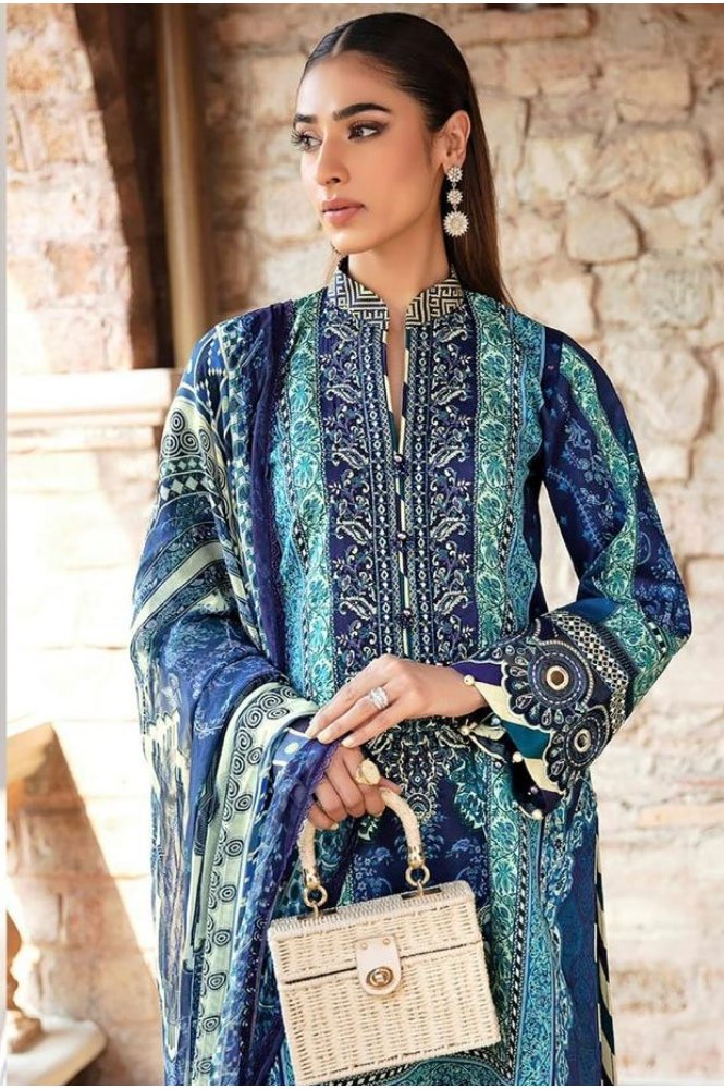 REET MAHAL CASUAL PRINTED COTTON SUIT SET MATERIAL WITH PRINTED DUPATTA