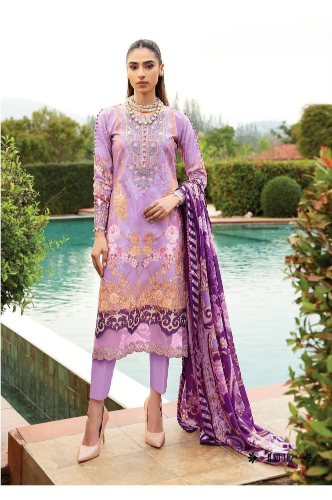 REET MAHAL CASUAL PRINTED COTTON SUIT SET MATERIAL WITH PRINTED DUPATTA