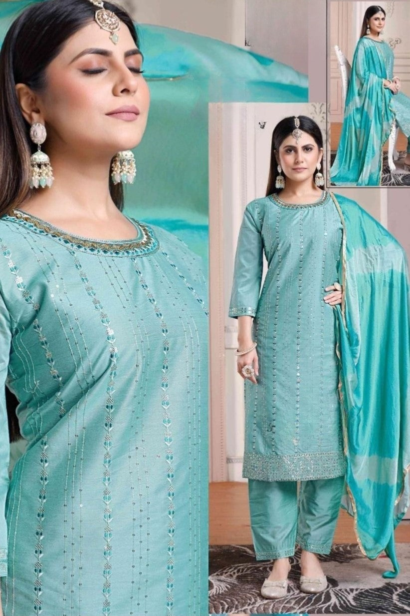 Reet Mahal Designer Kurta Suit with Dupatta Perfect for Festive Occasions