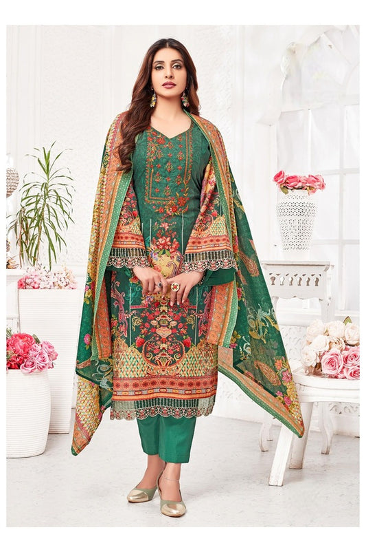 REET MAHAL UNSTITCHED PURE COTTON SALWAR SUIT MATERIAL FOR WOMEN