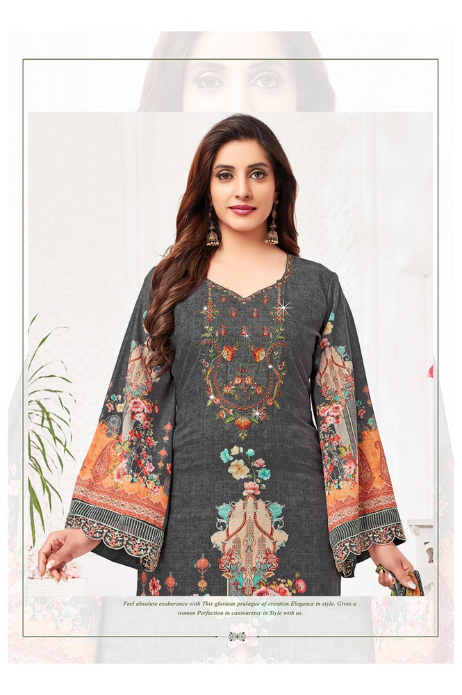 REET MAHAL UNSTITCHED PURE COTTON SALWAR SUIT MATERIAL FOR WOMEN