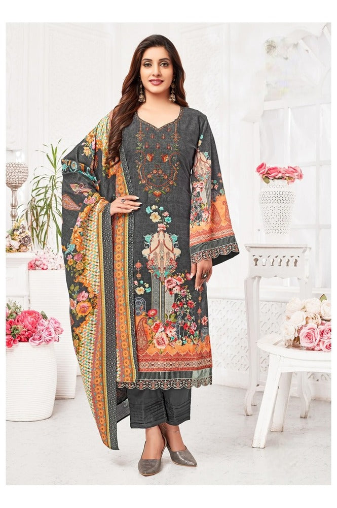 REET MAHAL UNSTITCHED PURE COTTON SALWAR SUIT MATERIAL FOR WOMEN