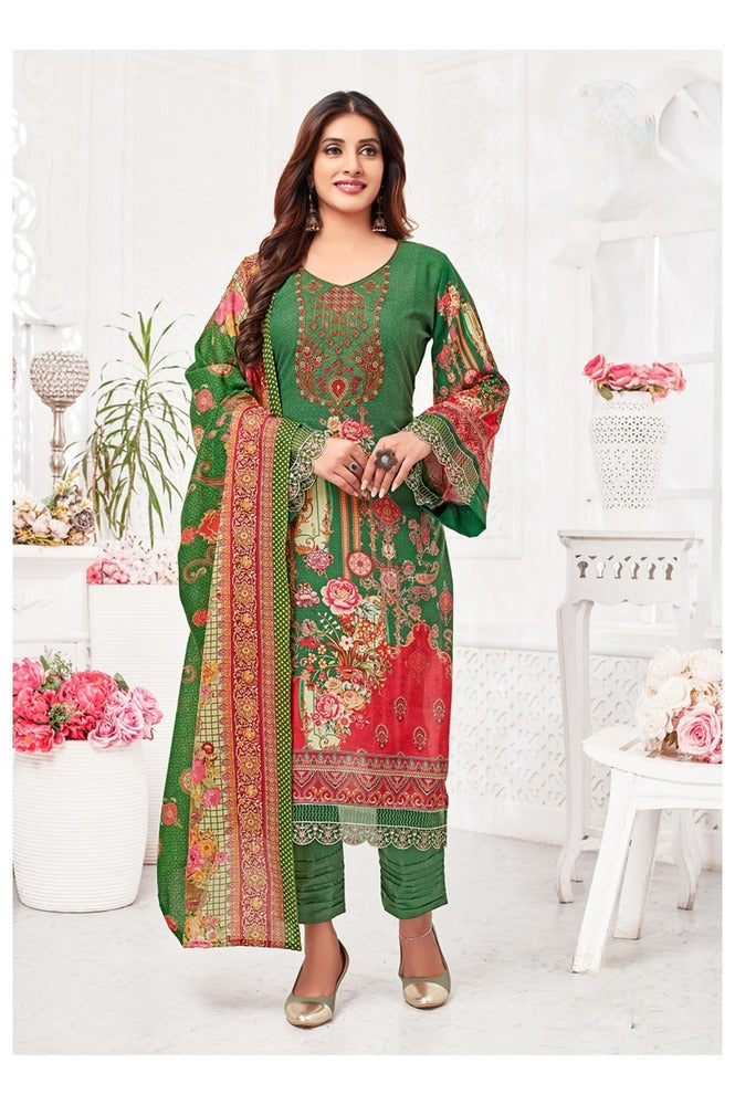 REET MAHAL UNSTITCHED PURE COTTON SALWAR SUIT MATERIAL FOR WOMEN