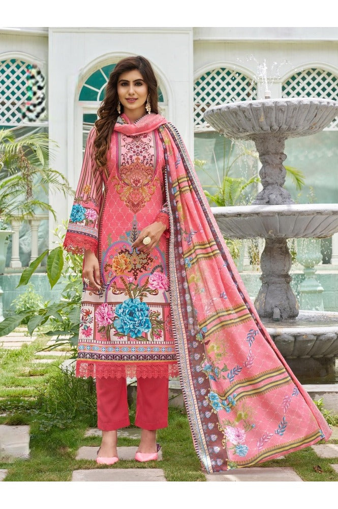 REET MAHAL UNSTITCHED PURE COTTON SALWAR SUIT MATERIAL