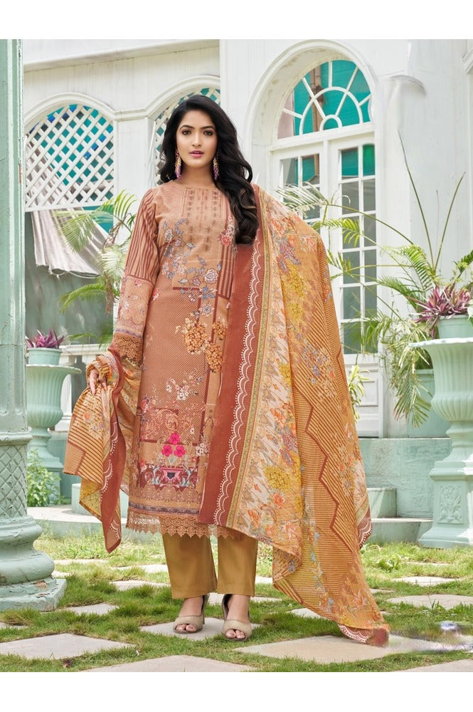 REET MAHAL UNSTITCHED PURE COTTON SALWAR SUIT MATERIAL