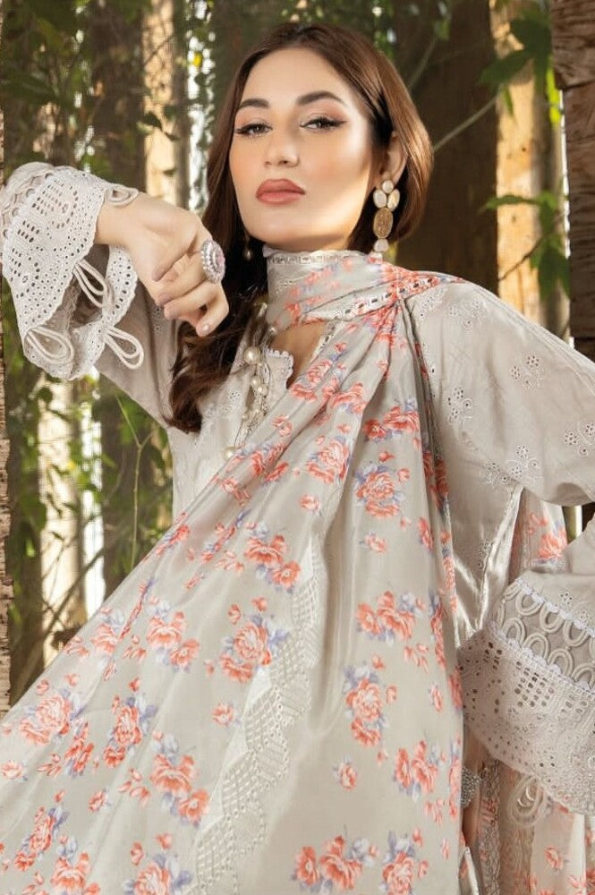 Adan Libas Chikankari Lucknowi Unstitched Suit