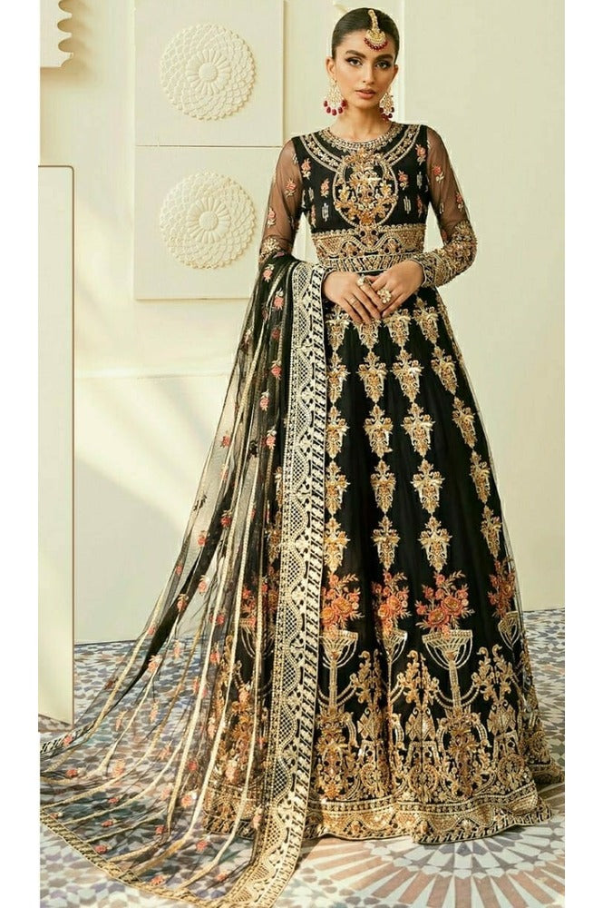 REET MAHAL GEORGETTE SALWAR SUIT MATERIAL WITH DESIGNER NET DUPATTA