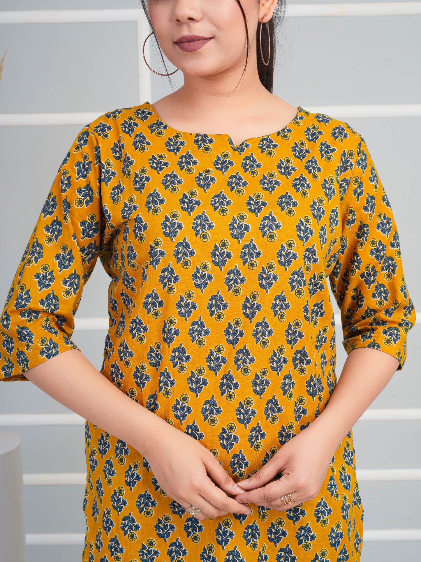 REET MAHAL COTTON PRINTED SHORT KURTI FOR DAILY WEAR