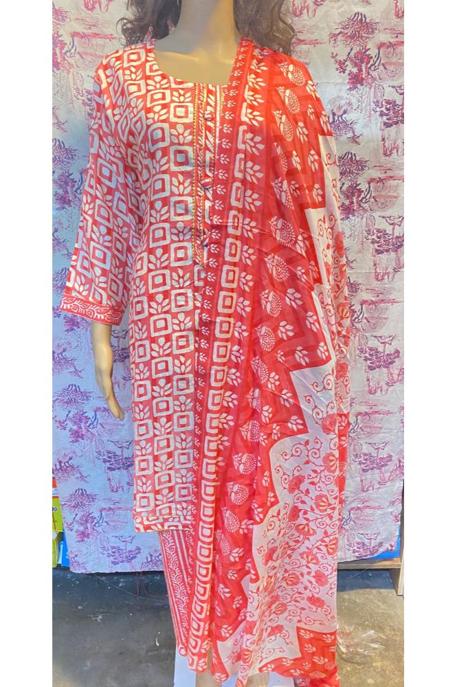 REET MAHAL PRINTED KURTA SET WITH DUPATTA