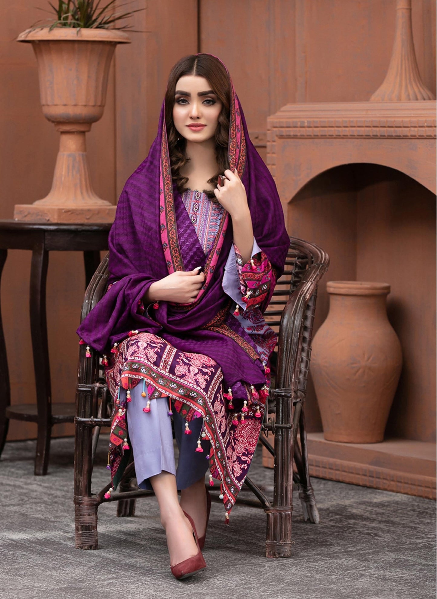 REET MAHAL DESIGNER COTTON SALWAR SUIT MATERIAL WITH PRINTED DUPATTA