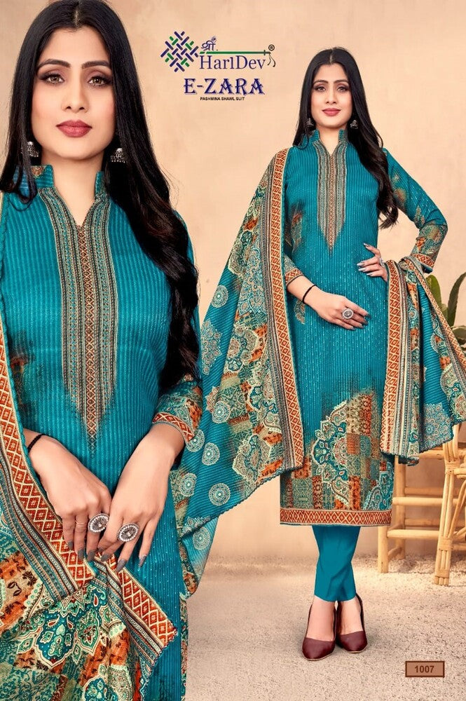 REET MAHAL PAKISTANI SALWAR SUIT MATERIAL WITH PRINTED DUPATTA FOR WOMEN