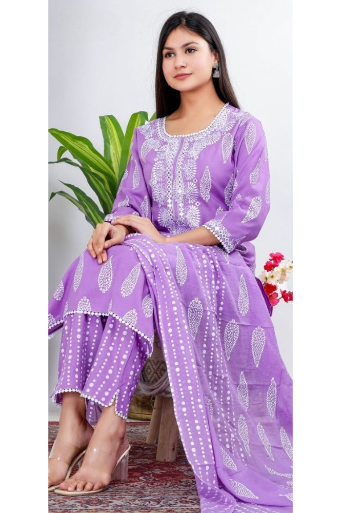 REET MAHAL DESIGNER PRINTED KURTA, PANT WITH PRINTED DUPATTA