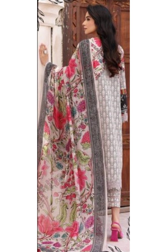 REET MAHAL HAND-EMBROIDERED PURE COTTON SUIT SET MATERIAL WITH DESIGNER DUPATTA