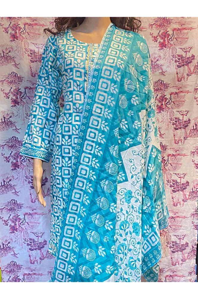 REET MAHAL PRINTED KURTA SET WITH DUPATTA