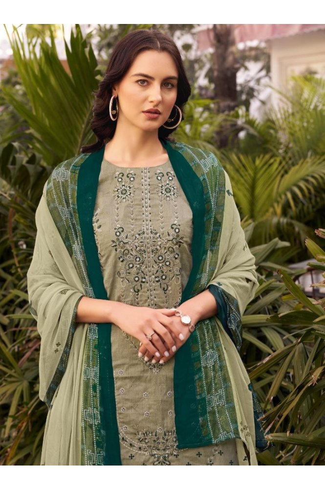 REET MAHAL DESIGNER COTTON SUIT SET MATERIAL WITH PRINTED DUPATTA