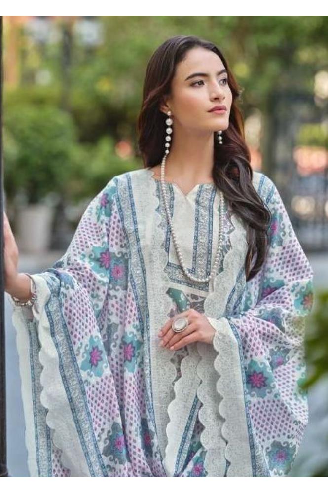 REET MAHAL ZULFAHAT SALWAR SUIT SET MATERIAL WITH EMBROIDERED DUPATTA