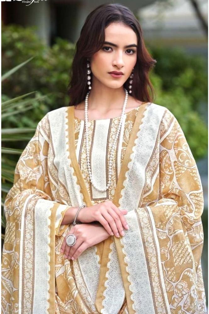 REET MAHAL ZULFAHAT SALWAR SUIT SET MATERIAL WITH EMBROIDERED DUPATTA