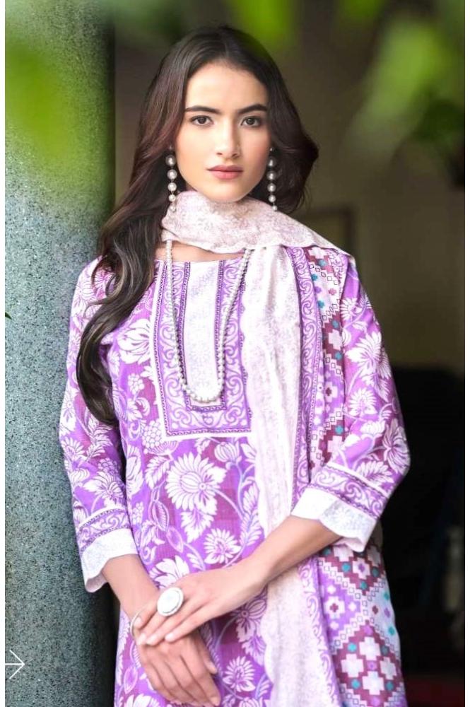 REET MAHAL ZULFAHAT SALWAR SUIT SET MATERIAL WITH EMBROIDERED DUPATTA