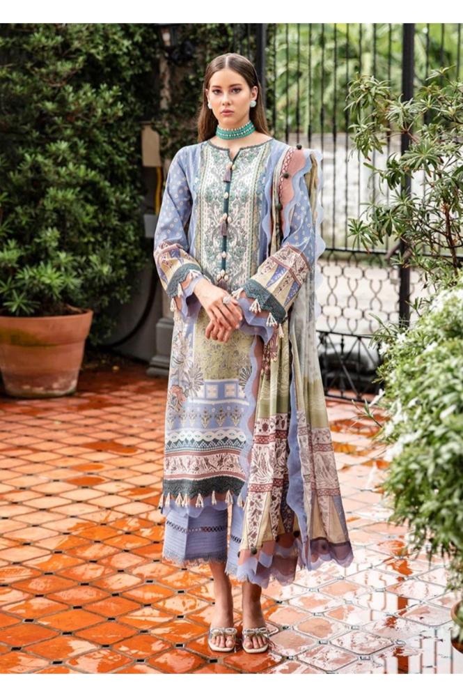 REET MAHAL HANDCRAFTED EMBROIDERY UNSTITCHED SUIT MATERIAL