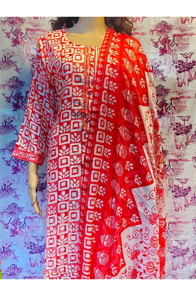 REET MAHAL PRINTED KURTA SET WITH DUPATTA